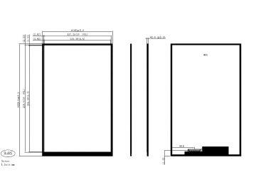 10.1寸液晶显示模组 800*1280 MIPI 40pin IPS 350cd/m2