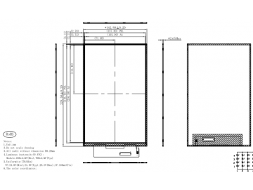 10.1寸液晶显示模组 1200*1920 40pin IPS 700cd/m2 MIPI接口