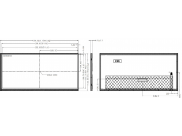 12.3寸液晶显示模组 1920*720 50pin IPS 850cd/m2 LVDS接口