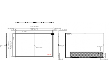 10.1寸液晶显示模组 1280*800 40pin IPS 800cd/m2 LVDS接口