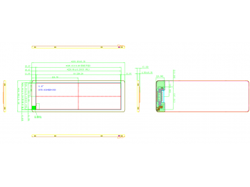 9.2寸液晶显示模组 462*1920 40pin IPS 400cd/m2 MIPI接口