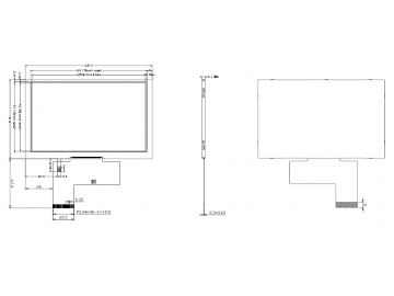 5寸液晶模组 1024*600 IPS 700亮度 40pin RGB接口