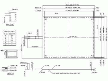 17寸5:4万达工业级高温五线电阻式触摸屏 205mm出线 工业显示, 医疗, 车载, 航海航空等高规格产品
