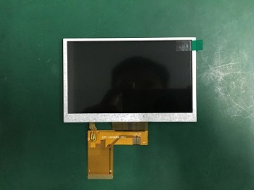 宇华4.3寸TFT液晶屏, 480x272, 220亮度, 40pins TTL接口, OTA5180A, TN液晶模组
