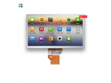 7.0寸, 800x480, 400亮度, 50pins, TTL接口, TFT LCD 液晶模组