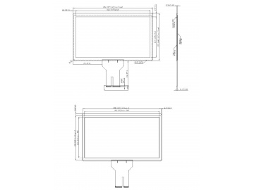19.5寸投射式电容屏, 10点触摸, G+G工控、军工, 医疗电容屏, POS机、自助设备电容屏