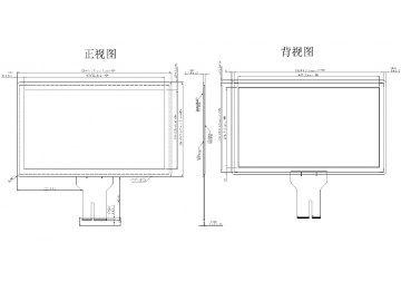 21.5寸 高端、工控投射式电容屏, 10点触摸, G+G工控、军工, 医疗电容屏, POS机、自助设备电容屏