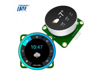 1.3寸串口显示屏 240*240 IPS TFT液晶屏 UART 300亮度 智能家居串口屏 GC9307