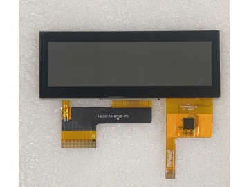 3.9寸带电容触摸屏, 480x128, 850亮度, 40pins, TTL接口, IPS型液晶屏, 若有模組設計客製需求歡迎詢問.