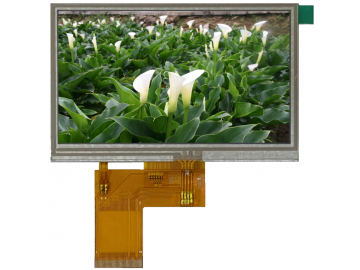4.3吋TFT LCD, IPS款, 800XRGBX480, 1000高亮度, 40pins , TTL接口, 若有模組設計客製需求歡迎詢問.