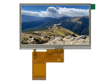 4.3吋TFT LCD帶RTP觸控, 12點鐘視角, TN款,  480xRGBx272, 300亮度, 40pins ,  RGB 接口, TN款 若有客製需求歡迎詢問.