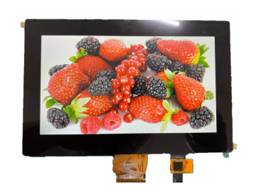 7吋TFT LCD 含CTP觸控 IPS款 1024x600 300亮度 50pins TTL接口, 若有客製設計需求歡迎詢問.