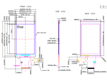 4.3吋TFT LCD帶CTP觸控, 12點鐘視角, TN款, 480xRGBx800, 450亮度, 40pins , MIPI接口, IPS款 若有客製需求歡迎詢問.