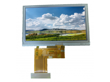 4.3吋TFT LCD帶RTP觸控, 12點鐘視角, TN款, 480xRGBx272, 300亮度, 40pins , RGB 接口, TN款 若有客製需求歡迎詢問.