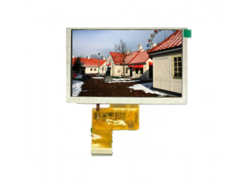 5吋TFT LCD, TN款, 800xRGBx480, 40pins, 350亮度, TTL接口, 若有客製設計需求歡迎詢問.
