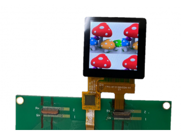 TFT LCD Panel 1.3吋, 240X240, 250nits, 15pins, SPI 接口, LCD Display, WLED, IPS LCD, a-Si TFT, 可添加PCAP