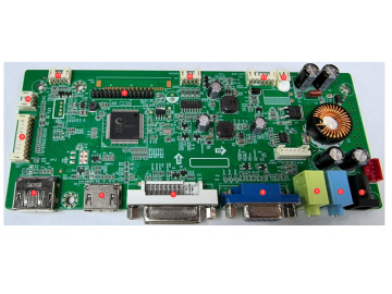 TFT LCD控制板, 7 inch, VGA / DVI / HDMI / DP 接口, 訊號轉換板