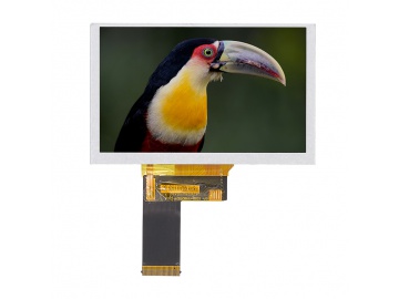 5寸液晶屏 高温仪表显示屏 800x480分辨率 1000亮度全视角 40pins TTL接口 液晶显示屏厂家