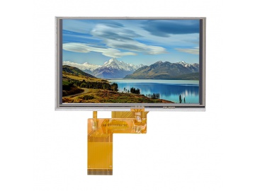 5寸液晶屏带电阻触摸 800x480分辨率 TFT液晶模组 40pin TTL接口 IPS全视角 厂家供应