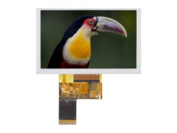 5寸液晶屏 宽温高亮液晶显示屏 800*480分辨率 1200亮度 40pin TTL接口 厂家直销