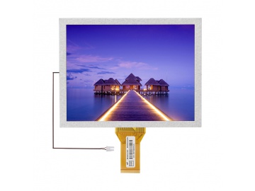 8寸液晶屏 800x600分辨率 工业液晶显示屏 50pin RGB接口 高亮宽温 可定制