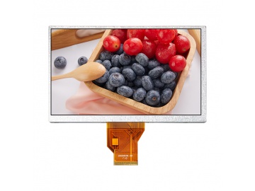 7寸TFT LCD液晶屏 800×480分辨率 50pin RGB接口 可配电阻 电容触摸屏