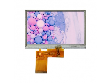 4.3寸电阻触摸液晶屏 480×272分辨率 40pin RGB接口 电阻触摸全贴合液晶屏总成