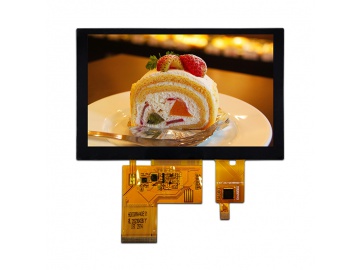 5寸电容触摸液晶屏 800×480分辨率 40pin RGB接口 电容触摸全贴合液晶总成