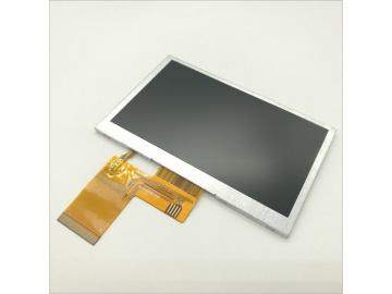 4.3寸电阻触摸液晶屏 600亮度 480*272分辨率 40pins RGB接口 宽温屏（24位)带电阻TP 工业液晶屏 手持终端液晶屏