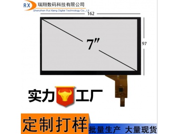 7寸高清电容屏, 16:9,  P+G, 10点触摸,  FT5316DME, 工控工业医疗车载安防触控电容式触摸屏 7寸触摸屏