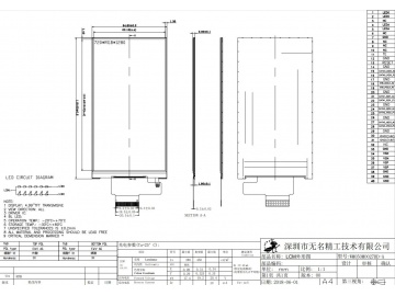 5寸IPS液晶屏, 450亮度, 720x1280, MIPI接口, 有公版的电容屏可以选配, 可为客户全贴合CTP