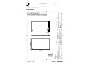 10.1寸TFT液晶屏 1200*1920 IPS液晶屏 350亮度 40PINS MIPI 工业液晶屏