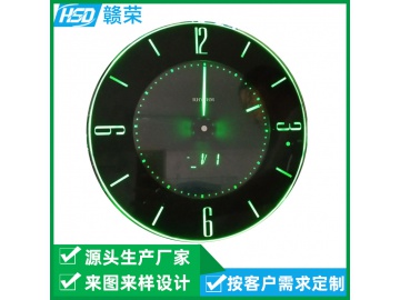 210*210 东莞赣荣厂家定制时钟VA液晶屏 圆形段码液晶屏 小家电段码显示屏1/4DUTY, 1/3BIAS