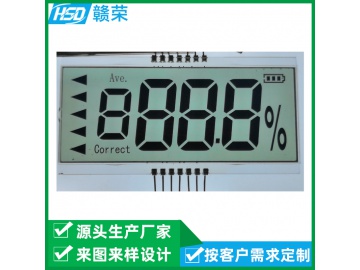 60*26 TN段码型液晶屏 东莞厂家定制计数器单色屏 点钞机液晶屏段码屏