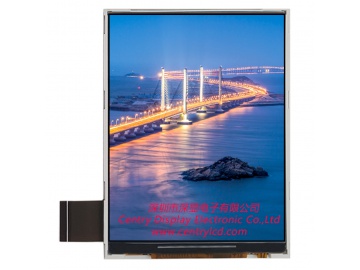 3.5寸, 320*480, 350亮度, 45pins, RGB+SPI接口, HX8357D, TFT-LCD IPS全视角液晶屏