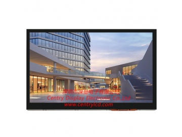 10.1寸电容触摸液晶屏, 1024*600, 500亮度, 60pins, LVDS接口, EK79001H+EK73215BCGA, TFT-LCD IPS全视角液晶屏带触摸屏