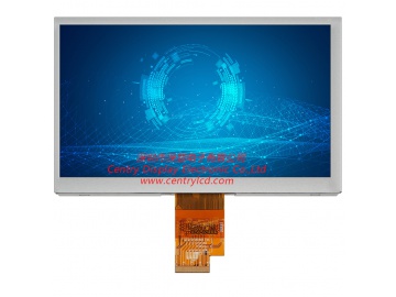 7寸, 1024*600, 1000亮度, 40pins, IPS全视角, LVDS接口, HX8282A11+HX8696, 阳光下可视LCD液晶显示屏