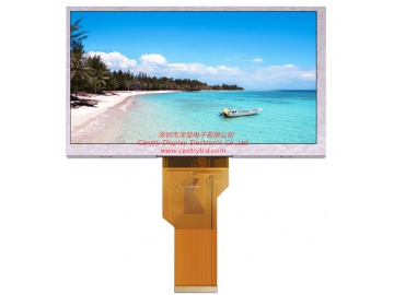 7寸, 800*480, 400亮度, 50pins, RGB接口, EK9713+EK73002, TFT-LCD TN液晶显示屏