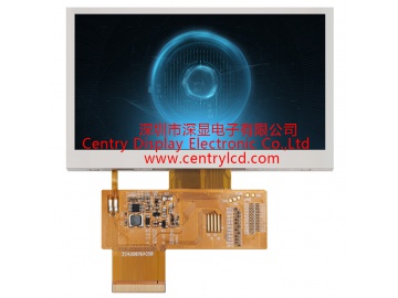 4.3寸液晶显示屏800*480分辨率支持带TP触摸功能车载液晶屏 ST7262E43