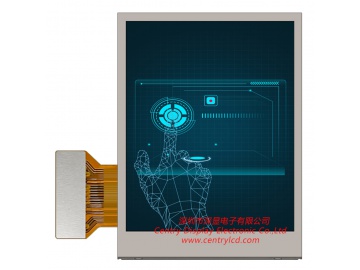 3.5寸液晶屏18bit RGB+SPI接口支持开FPC/背光/盖板等医疗显示屏