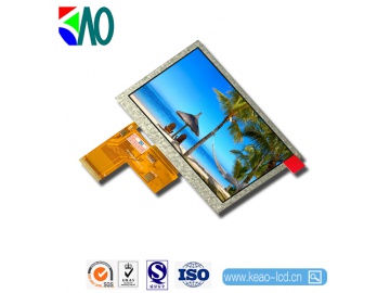 4.3寸IPS TFT液晶显示屏 480*272 IPS液晶屏  350亮度 40PINS TTL 工业、手持终端液晶屏