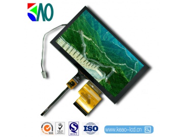 6.2寸TFT显示液晶屏 800*480 TN液晶屏 400亮度 60PINS CPU/RGB 车载液晶屏