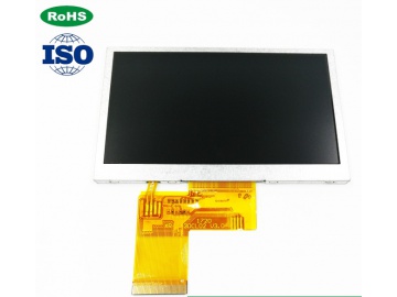 4.3寸480X272 TN液晶模组, 300亮度, 24bit RBG, ST7282