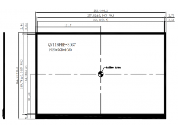 BOE京东方11.6寸 1920x1080分辨率 450亮度 EDP接口30PIN