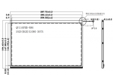 京东方BOE 11.6英寸 1920*1080分辨率 1000亮度 30pin EDP接口