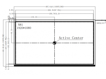 京东方BOE13.3寸 1920x1080分辨率 300亮度 EDP接口 30PIN