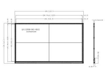 京东方BOE13.3寸 1920x1080分辨率 450亮度 EDP接口 30PIN QV133FHB-N81（8D32）