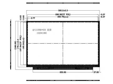 京东方BOE13.3寸 1920x1080分辨率 300亮度 EDP接口 30PIN