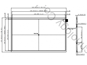 京东方BOE23.8寸2560x1440 EDP接口30PIN 350亮度 72% NTSC OC:MV238QHM-NF0
