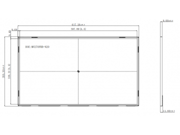 京东方BOE27寸 1920x1080分辨率 850亮度 LVDS接口30PIN 高亮液晶屏